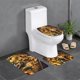 thumbnail image 1 of Eternos Juego de 3 alfombras de baño de coral fleece: tapete de baño + alfombra de inodoro en forma de U + funda de tapa de inodoro en forma de O, 1 of 6