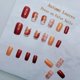 thumbnail image 4 of Uñas postizas BSBTBZ de otoño con hoja de arce, naranja y brillo, 4 of 7