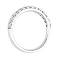 thumbnail image 2 of 1/2 Carat Round Diamond Wedding Band Ring in 14K White Gold (Ring Size 8.75), 2 of 6
