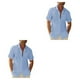 thumbnail image 1 of Camisa de hombre casual Sonducket manga corta Azul claro M, 1 of 6
