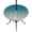 Turquoise, variant on Round Outdoor Tablecloth with Umbrella Hole and Zipper, Teal Green Ombre Tablecloth with Elastic Waterproof, Contemporary Gradient Abstract Art Patio Table Covers for 55" - 60" Picnic Pool Tables