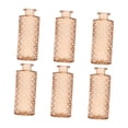 thumbnail image 2 of TISHITA 6x Glass Bud Vases Flower Arrangement Display for Office Living Room Kitchen Brown, 2 of 8