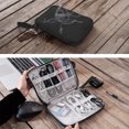 thumbnail image 3 of 1 organizador de dispositivos electrónicos de viaje, bolsa organizadora de cables portátil para guardar accesorios electrónicos, estuche para cables, teléfono, cargador, unidad flash 229, 3 of 7