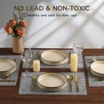 thumbnail image 3 of Vesteel Pasta Bowls Set of 4, 30oz Stoneware Salad Bowl, Large Dinner Bowls for Eating Serving Soup Noodle Pasta, Microwave & Dishwasher Safe, Khaki, 3 of 8