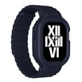 thumbnail image 3 of Compatible for Magnetic Silicone Apple Watch Band Ultra 2/1 49mm with Bumper Case, Waterproof Sport Strap Men Women Lightweight for iWatch Series 10 9 8 7 6 SE 5 4 3 2 1 Ultra, Darkblue, 3 of 7