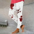 thumbnail image 5 of QATAINLAV Women Halloween Costumes, Legging for Women Tummy Control High Waisted Sport Pant Novelty Graphic Printed Seamless Skinny Bottom Gifts for Mom White XXL, 5 of 7