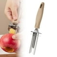 thumbnail image 1 of Apple Corer, Adjustable Fruit and Vegetable Stainless Steel Multi Functional Core Remover Tool for Bell Peppers, Apples, Tomatoes, Efficient Kitchen Tool with Seed Removal Design (22.5*1cm g, 1 of 5