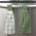 thumbnail image 5 of RITZ 3-Pack Solid and Multi Check Tie Towel Set, Juniper, 5 of 5