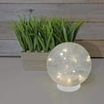 thumbnail image 5 of LumaBase Battery Operated Crackle Glass Globe Light with White Fairy String Lights, 5 of 7