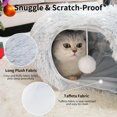 thumbnail image 3 of Cojín lavable gris Cat Tunnel Bed OOZAZEMM de 84 x 84 x 28 cm, 3 of 7
