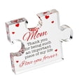 thumbnail image 1 of Rompecabezas Acrílico Grabado Palabras Afectuosas Placa Decorativa Bloque Acrílico Detalle Especial para Mamá Adecuado para Celebración Cumpleaños, 1 of 8