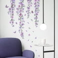 thumbnail image 6 of Decalmile Flower Wall Decals Wall Decals Wall Sticker Hanging Wall Stickers Bedroom Living Room Sofa TV Background Wall Decor, 6 of 6
