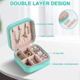 thumbnail image 3 of Jewellery Box for Women,Mini Portable Jewelry Box Organiser,PU Leather Jewlerrying Display Holder, Small Travel Jewellery Box for Women, 3 of 4