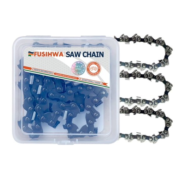 FUSIHWA Chainsaw Chain 6 Inch 1/4" Pitch .043" Gauge 37 Drive Links Fits RYOBI P25013BTL, Homelite HOMCS10，Greenworks CS24L210, HOPTO MR6504, Saker SK1806DBT02-U, SK1806F-2(3 Chains)