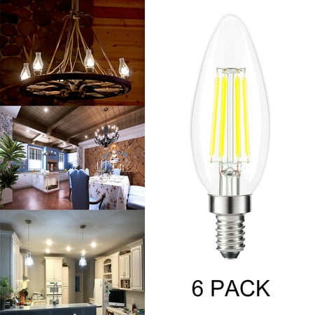 Kohree Led Candelabra Bulb Chandelier 5000k Daylight Kohree Led Candelabra Bulb Chandelier 5000k Daylight Edison Filament