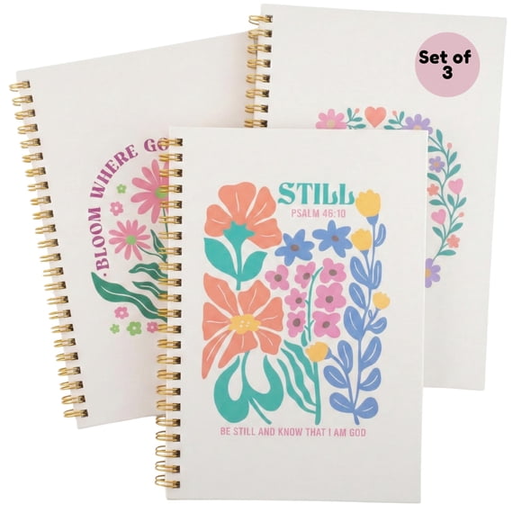 Set de cuadernos Highmark Collective Joyful Bloom, 3 unidades