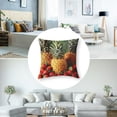 thumbnail image 5 of Throw Pillow Cover Cozy Soft Set of Four Seasons Banana Strawberry Pineapple Cushion Cover Modern Square" Decorative Pillowcase with Hidden Zippered for Living Room Bedroom Sofa, 5 of 7