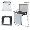 thumbnail image 3 of Foldable Wall-Mounted Stool,Shower Seat Shoes Changing Folding Entryway Stool,Shoe Changing Bench L-shaped Aluminum Folding Shower Seat Bench Inside Wall Shower Seat Chair Invisible White, 3 of 12