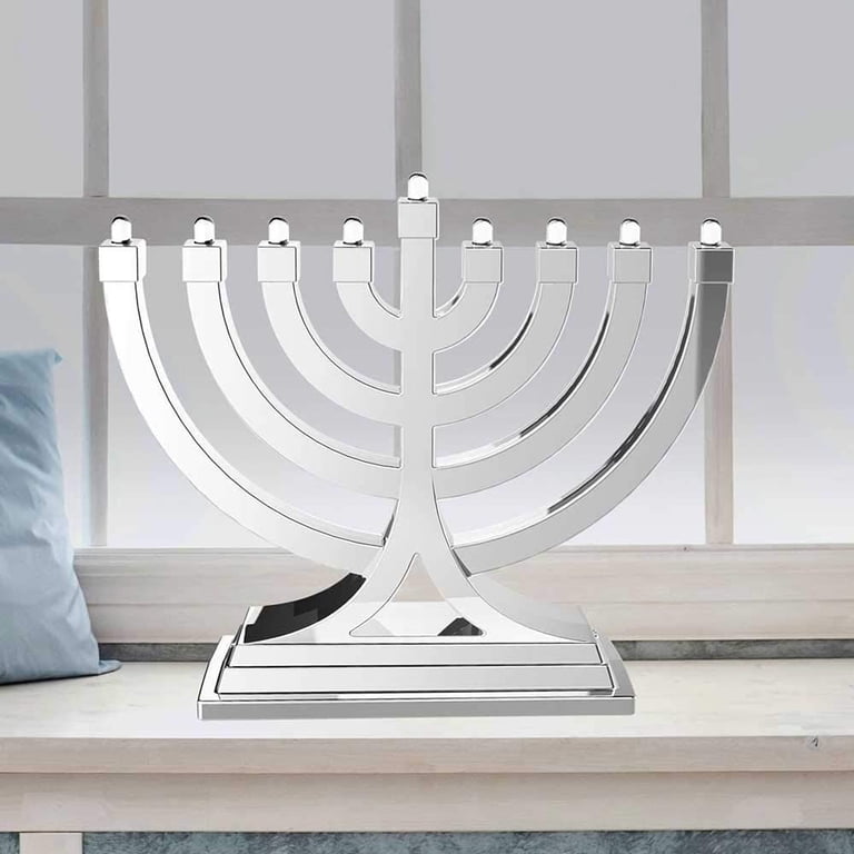Zion Judaica Mini LED Menorah, Silver, Battery or USB photo 5