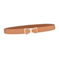 thumbnail image 4 of Women Waist Belt Stretch Waistband Cinch Belt for Coat Dress Decoration , Brown, 4 of 8