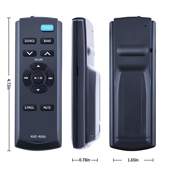 New RUE-4202 Replacement Remote Control fit For Alpine Car Radio CDE-190R CDE-124SXM CDE-175BT UTE-73BT CDE-143BT CDE-190R IVA-D300R CDE-164BT CDE-172BT CDE-HD149BT CDE-175BT iDA-X305S CDE-153BT