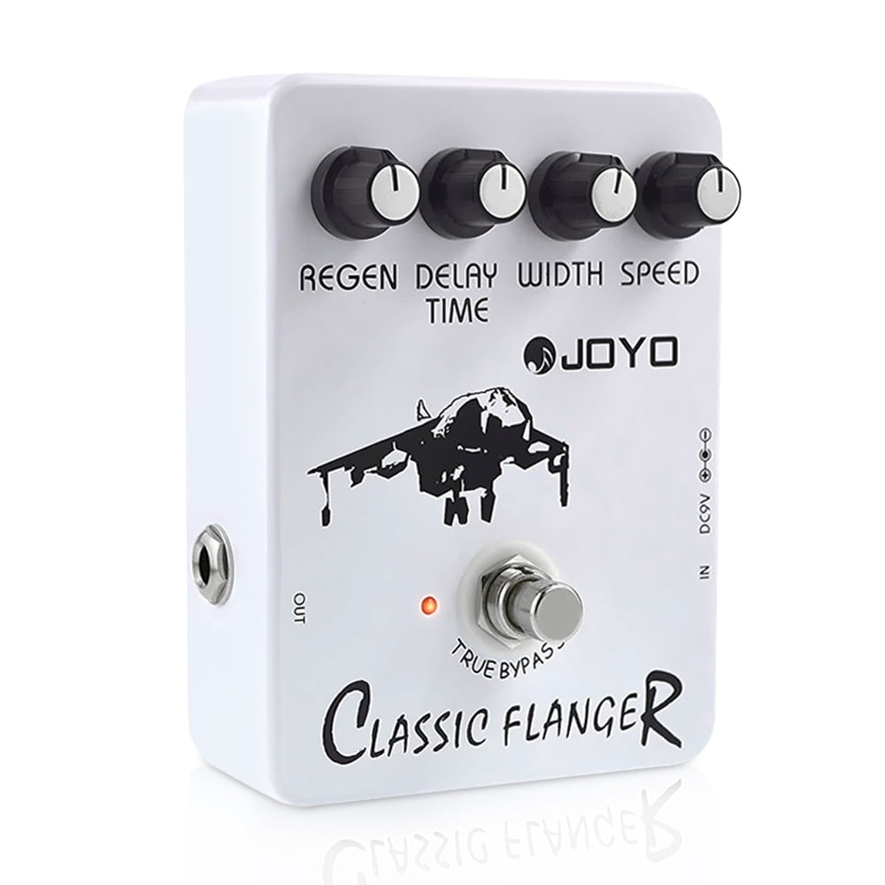 JOYO JF-07 Classic Flanger Effect Pedal Metallic Flanger & Rapid Tremulous Vibrato for Electric Guitar