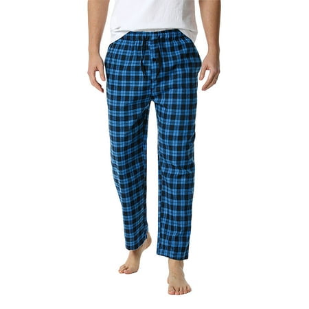 

KOGYAS Mens Pajama Pant Flannel Plaid Cotton Sleep Pant Soft Loose Pajama Pants Lounge Sleepwear Pants with Pocket