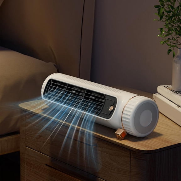 Dual-Use Tower Fan – 3-Speed Vertical/Horizontal Portable Fan, Wide-Angle Quiet Desk Fan, USB Powered for Home, Office & Travel
