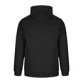 thumbnail image 4 of Men Raglan Pullover Multiple Pockets Half Zipper Sport Hoodie Solid Coat for Winter, 4 of 8