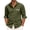 Army Green, variant on Men's Hello Darkness My Old Friend Button Down Shirt Long Sleeve Casual Collared Top