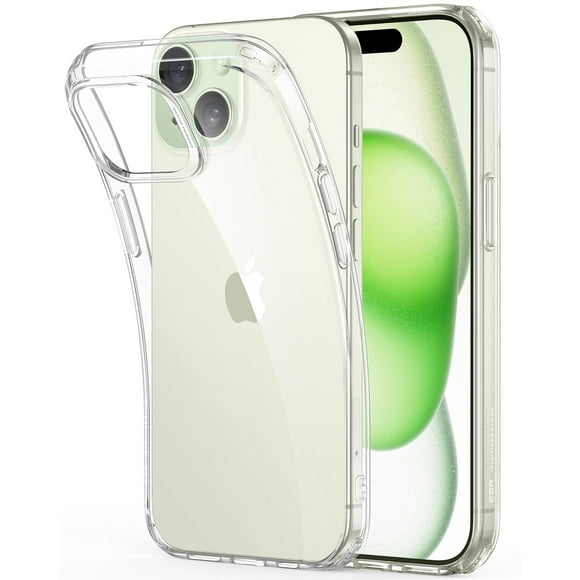 Funda de teléfono transparente ESR a prueba de golpes para iPhone 15, resistente al amarilleo