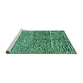 thumbnail image 2 of Ahgly Company Machine Washable Indoor Rectangle Solid Turquoise Blue Modern Area Rugs, 2' x 3', 2 of 4