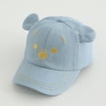 thumbnail image 5 of CAUYDY Baby Boys Baseball Cap Toddler Boy Baseball Hat Kid Ball Cap Newborn Hats Boys Girls Toddler Snapback Hat Kids Trucker Hats (Sizes 3-8 Years,H03-Light Blue), 5 of 5
