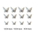 thumbnail image 3 of MORESEC under $5 Metal Hollow Butterfly Wall Sticker3D Simulation Butterfly Decoration for Home and Party, Metal Texture Wall Sticker for Wedding and Mall Decor, 3 of 3