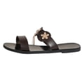thumbnail image 2 of LSLJS Fashion Casual Large Size Flat Bottom One-Line Flower Rhinestone Decoration Women's Slippers, 2 of 8