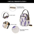 thumbnail image 4 of FORMRS Crossbody Bag for Women Quilted Travel Shoulder Cell Phone Purse with Chain Strap Handbag, Lavender Pattern, 4 of 7