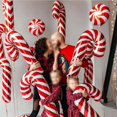 thumbnail image 4 of Muleta de bastón de Navidad grande, globos de papel de aluminio para Piruleta de caramelo para decoración de Navidad, bolas de decoración de fiesta en casa de Año Nuevo 2024, 20 unids/set, 4 of 4