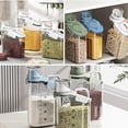 thumbnail image 3 of 1 Piece Cereal Containers Storage, 2.8L/95oz Airtight Large Dry Food Storage Containers with Pouring Spout Measuring Cup for Snacks Grain Rice,BPA Free Dispenser Plastic Bin, 1PC, 3 of 6