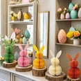 thumbnail image 4 of 3Pcs Easter Decorations, 3PCS Easter Bunny Honeycomb Colorful Easter Centerpiece Table Decorations for Easter, Egg Hunt, Birthday, Bunny Themed Party, Spring Garden Party, 4 of 7