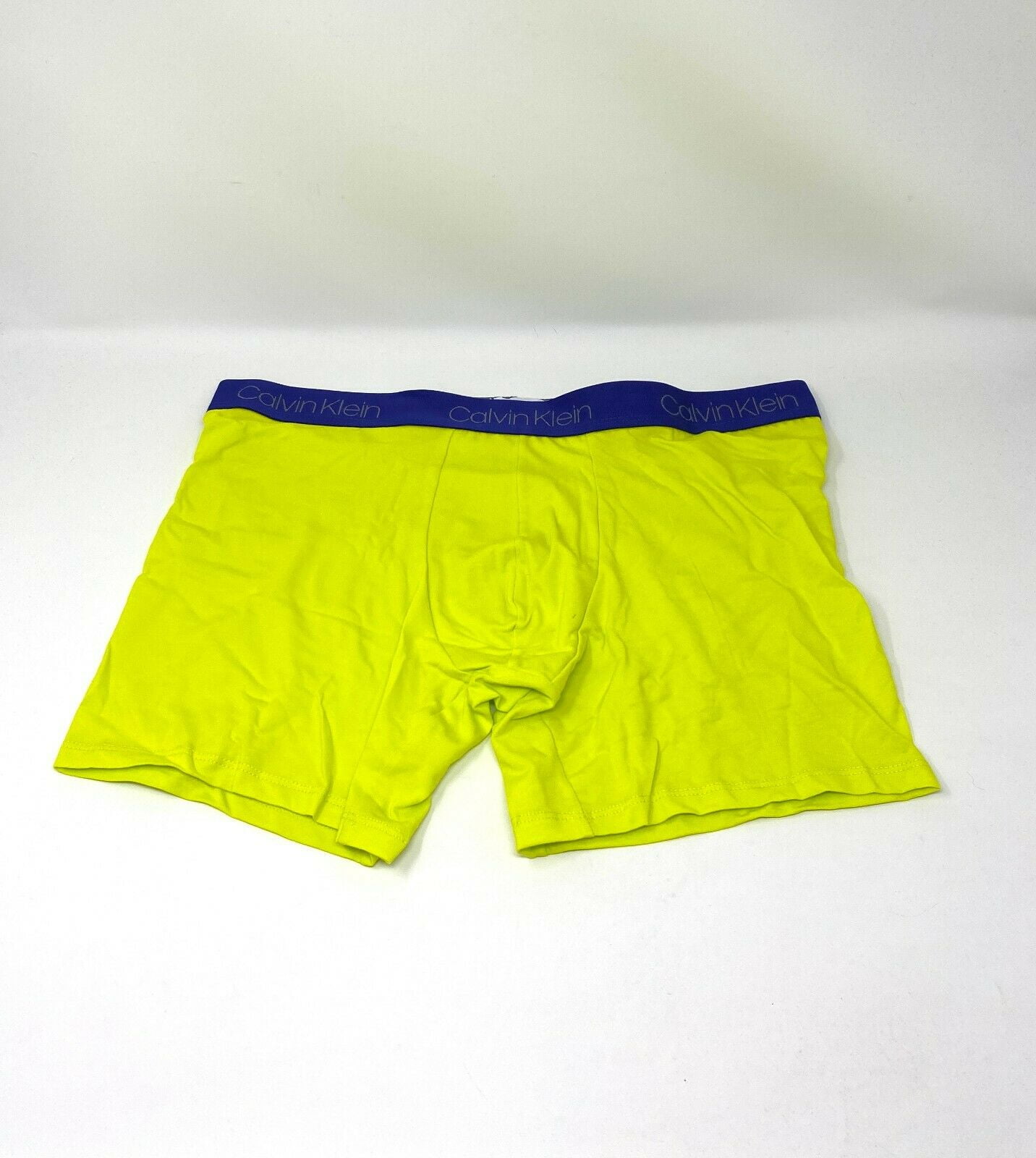 Calvin Klein 3 pack Cotton Boxer Briefs Blue Yellow Pewter Men s Underwear