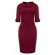 thumbnail image 1 of Gibobby Vestido sexy para mujer Vestido de manga larga para mujer, de longitud media, temperamento, vestido pequeño(Rojo,G), 1 of 2