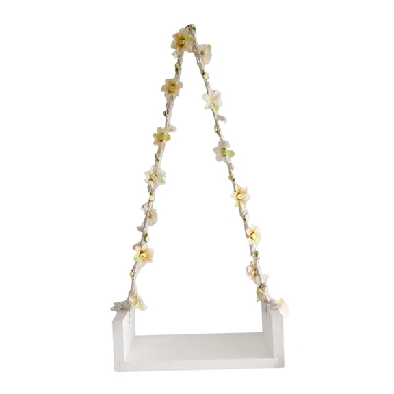 Newborn Photography Props Wooden Swing Seats Baby Shower Gifts Photo Posing Aid White