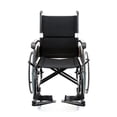 thumbnail image 3 of Silla de ruedas Karman Healthcare con liberación rápida, ejes y reposapiernas elevable, color negro, 11 kg, 3 of 4