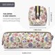 thumbnail image 3 of Easygdp Paisley Flowers para Estuche de Lápices de Cuero, Estuche de Papelería de Cuero, Estuche de Gran Capacidad con Cremallera, 3 of 7