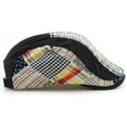 thumbnail image 3 of Men Beret Hat Cotton Buckle Adjustable Newsboy Hats Cabbie Gatsby Cap, 3 of 13
