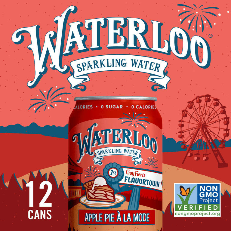 Waterloo Apple Pie à la Mode Sparkling Water, 12 fl oz, 12 Pack photo 2