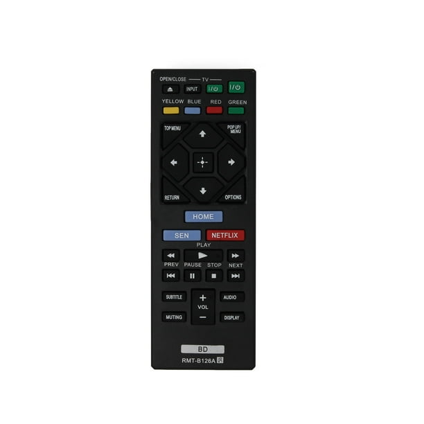 Replacement Sony Rmt B126a Blu Ray Disc Player Remote Control For Sony ps50 Blu Ray Disc Player Walmart Com Walmart Com
