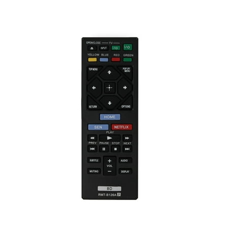 Replacement Sony RMT-B126A Blu-ray Disc Player Remote Control for Sony BDP-S2200 Blu-ray Disc