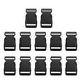 thumbnail image 3 of FONWILYO 15Pcs Replacement Backpack Buckle for Pet Leashes and Collars Black Square Fastening, 3 of 8