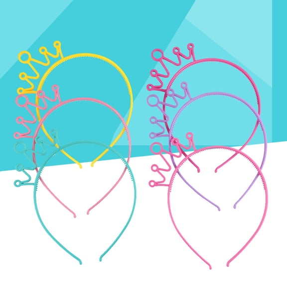 MUSEYA 6Pcs Toddler Hair Bands in Green for Birthday Party Favors and Events